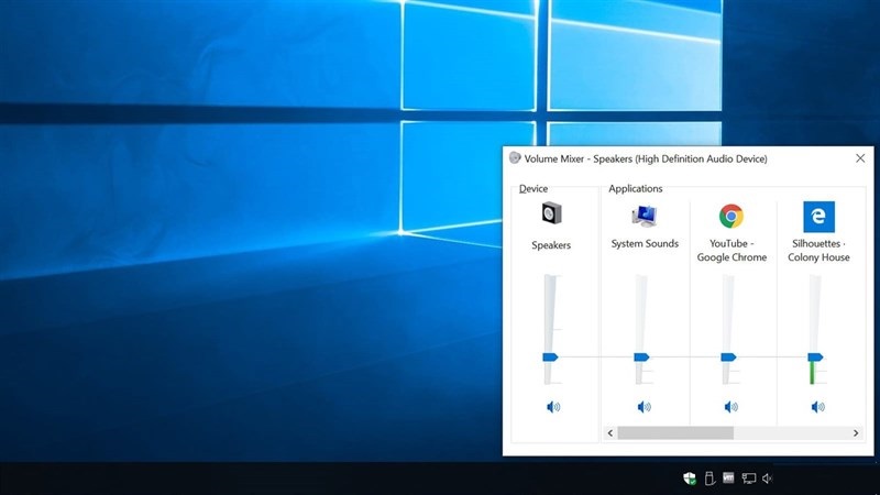 Mẹo nhỏ giúp bạn điều chỉnh âm lượng từng ứng dụng trên Windows 10