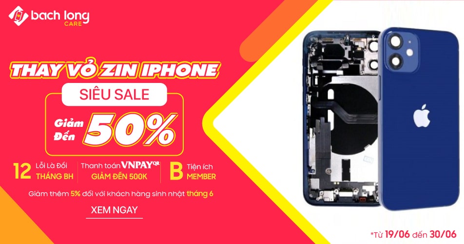 Thay vỏ iPhone – giá siêu sale – giảm đến 50%