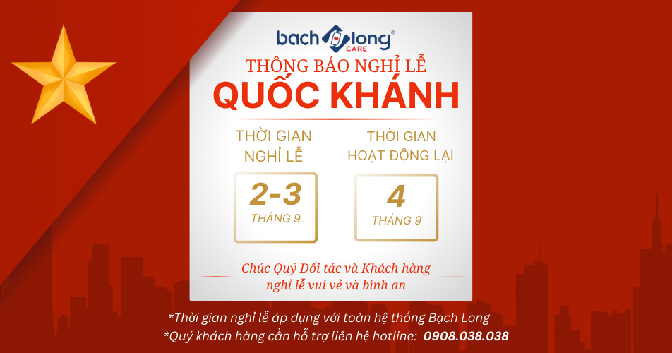 THÔNG BÁO LỊCH NGHỈ LỄ QUỐC KHÁNH 2/9